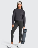 G4Free - Flurrylux Cropped Crewneck Fleece Lined Pullover  Sweatshirts -GF25F756CF-XS