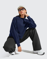 G4Free - Flurrylux Cropped Crewneck Fleece Lined Pullover  Sweatshirts -GF25F756CF-XS