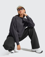 G4Free - Flurrylux Cropped Crewneck Fleece Lined Pullover  Sweatshirts -GF25F756CF-XS