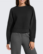 G4Free - Flurrylux Cropped Crewneck Fleece Lined Pullover  Sweatshirts -GF25F756CF-XS