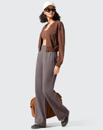 G4Free - Flurrylux Elastic Waist Cotton Fleece Lined Sweatpants -GF25J653AF-XS