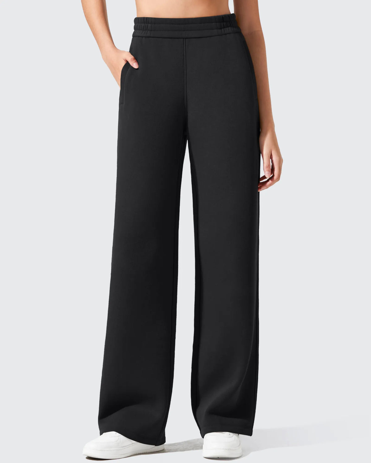 G4Free - Flurrylux Elastic Waist Cotton Fleece Lined Sweatpants -GF25J653AF-XS
