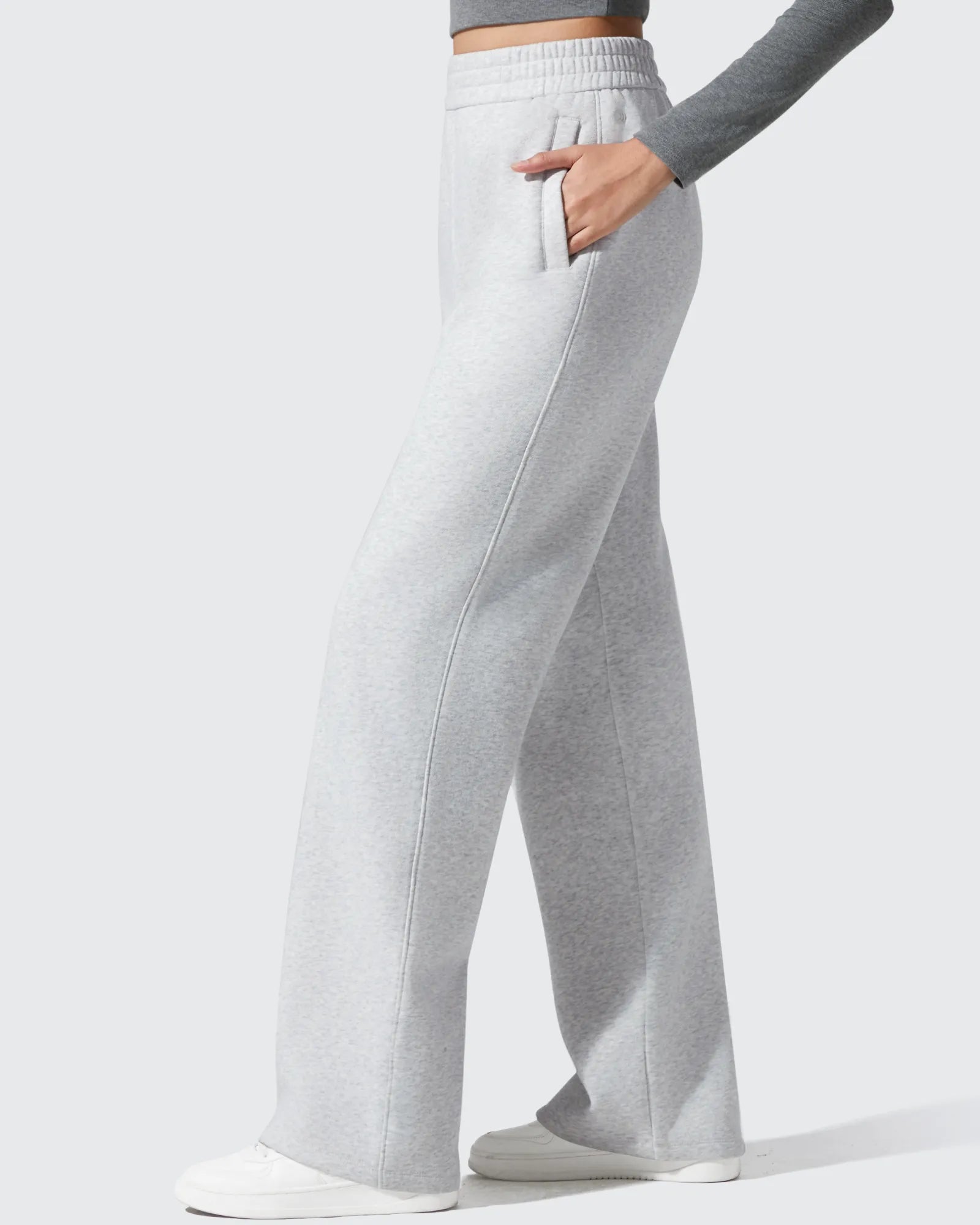 G4Free - Flurrylux Elastic Waist Cotton Fleece Lined Sweatpants -GF25J653AF-XS