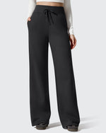 G4Free - Flurrylux Fleece Lined Drawstring Cotton Thermal Pants -GF25J707AF-XS