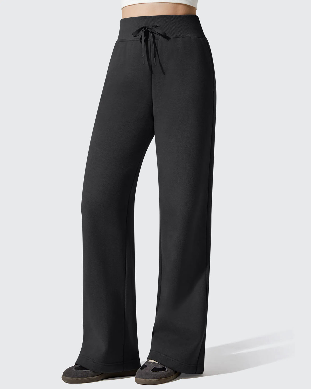 G4Free - Flurrylux Fleece Lined Drawstring Cotton Thermal Pants -GF25J707AF-XS