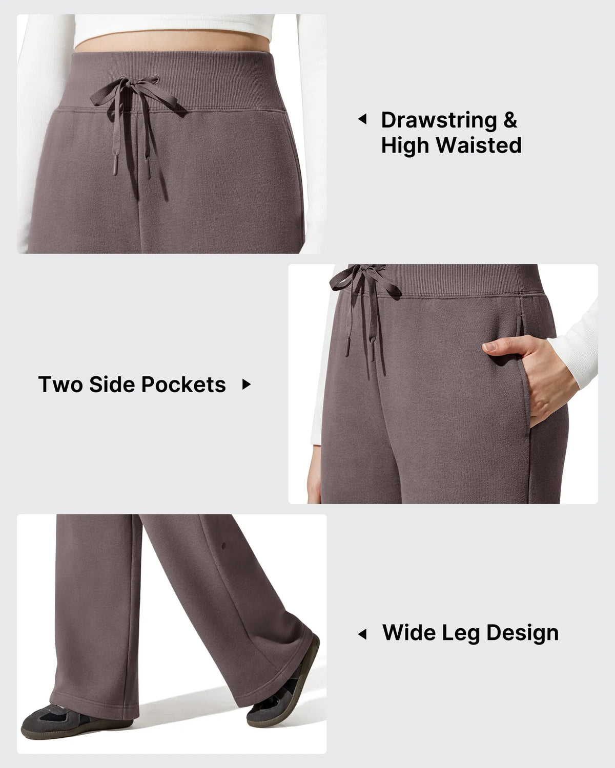 G4Free - Flurrylux Fleece Lined Drawstring Cotton Thermal Pants -GF25J707AF-XS
