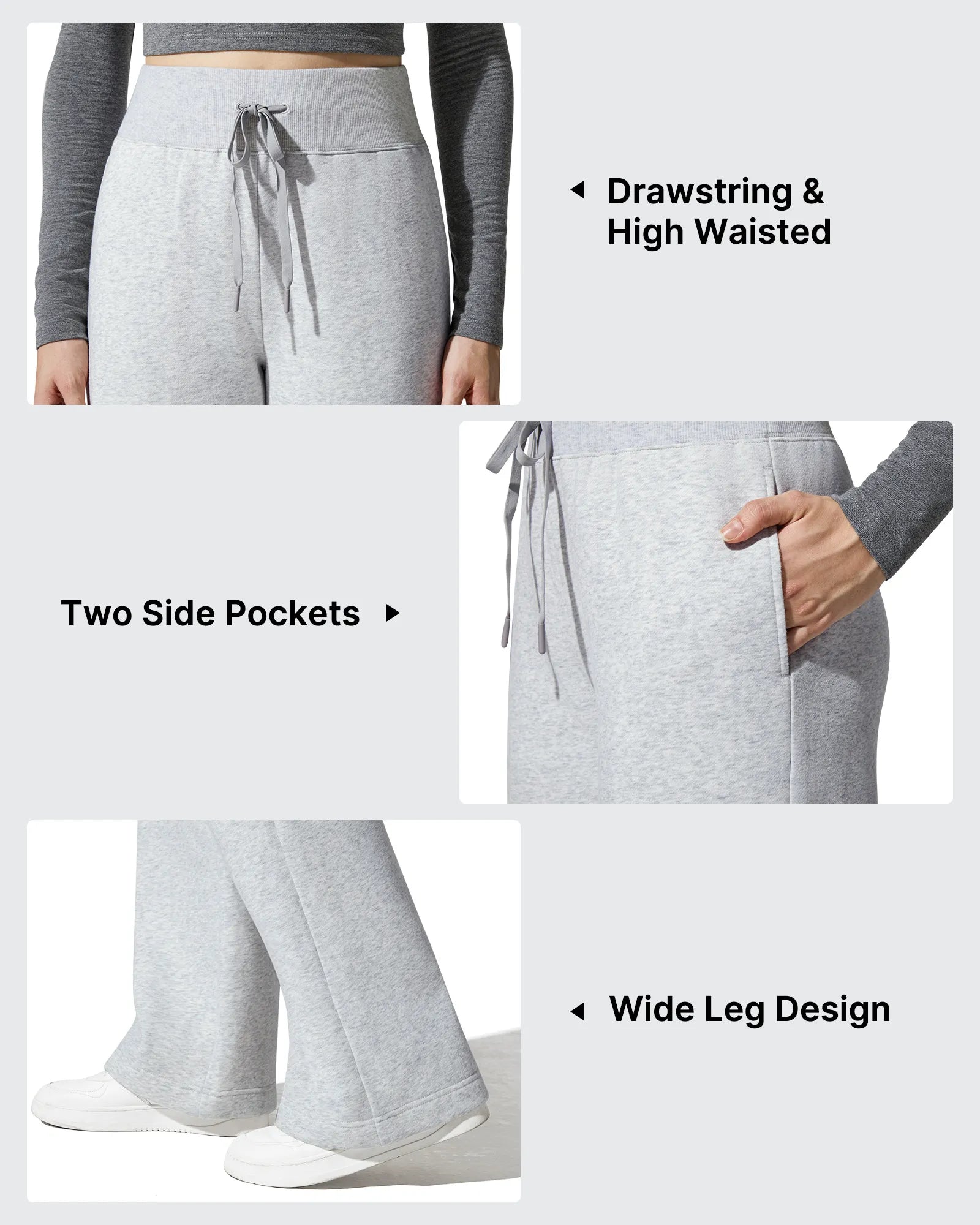 G4Free - Flurrylux Fleece Lined Drawstring Cotton Thermal Pants -GF25J707AF-XS