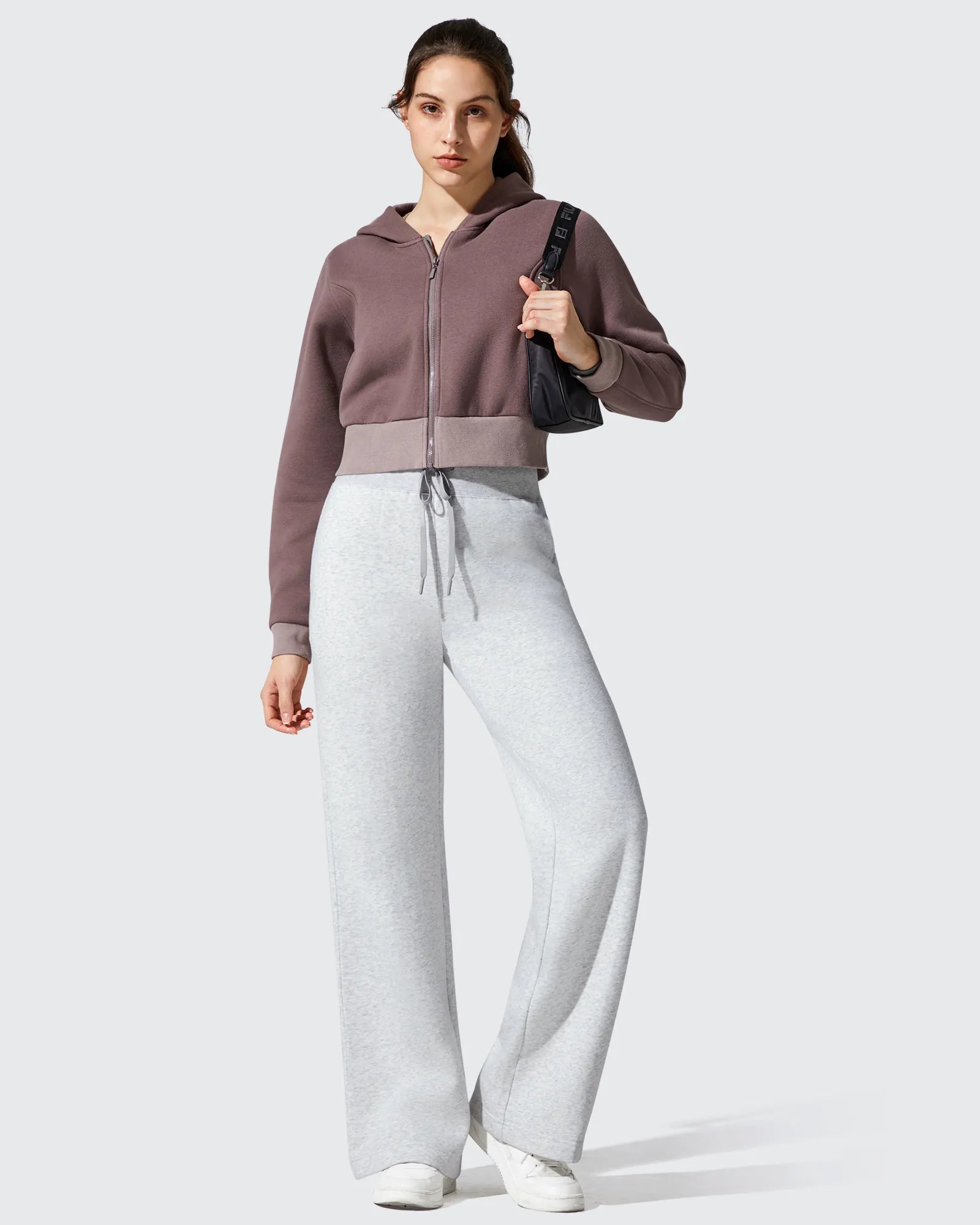 G4Free - Flurrylux Fleece Lined Drawstring Cotton Thermal Pants -GF25J707AF-XS