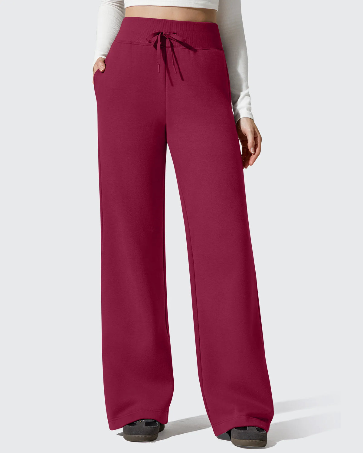 G4Free - Flurrylux Fleece Lined Drawstring Cotton Thermal Pants -GF25J707AF-XS