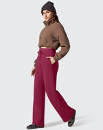 G4Free - Flurrylux Fleece Lined Drawstring Cotton Thermal Pants -GF25J707AF-XS
