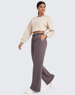 G4Free - Flurrylux Fleece Lined Drawstring High-Waist Pants -GF24J280AA-S