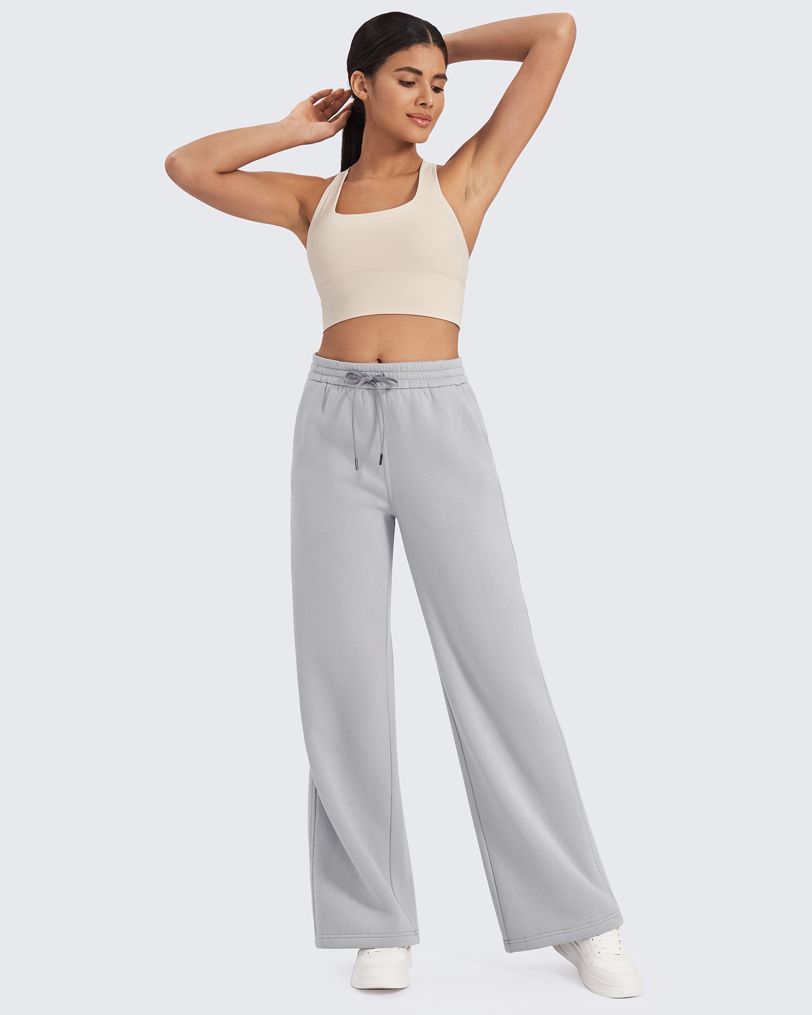 G4Free - Flurrylux Fleece Lined Drawstring High-Waist Pants -GF24J280AA-S