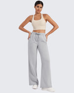G4Free - Flurrylux Fleece Lined Drawstring High-Waist Pants -GF24J280AA-S