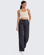 G4Free - Flurrylux Fleece Lined Drawstring High-Waist Pants -GF24J280AA-S