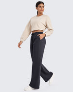 G4Free - Flurrylux Fleece Lined Drawstring High-Waist Pants -GF24J280AA-S