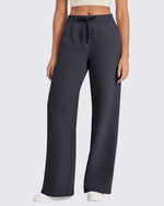 G4Free - Flurrylux Fleece Lined Drawstring High-Waist Pants -GF24J280AA-S