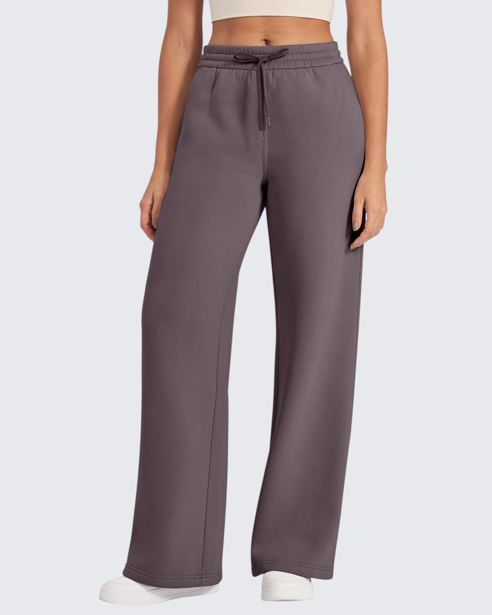 G4Free - Flurrylux Fleece Lined Drawstring High-Waist Pants -GF24J280AA-S