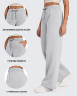 G4Free - Flurrylux Fleece Lined Drawstring High-Waist Pants -GF24J280AA-S