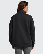 G4Free - Flurrylux Fleece Lined Half Zip Oversized Sweatshirts -GF25F758AA-S