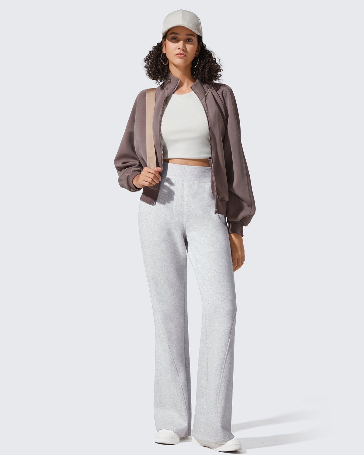 G4Free - Flurrylux Fleece Lined Loose Flare Sweatpants -GF25A602AF-XS