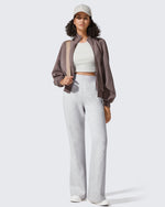 G4Free - Flurrylux Fleece Lined Loose Flare Sweatpants -GF25A602AF-XS