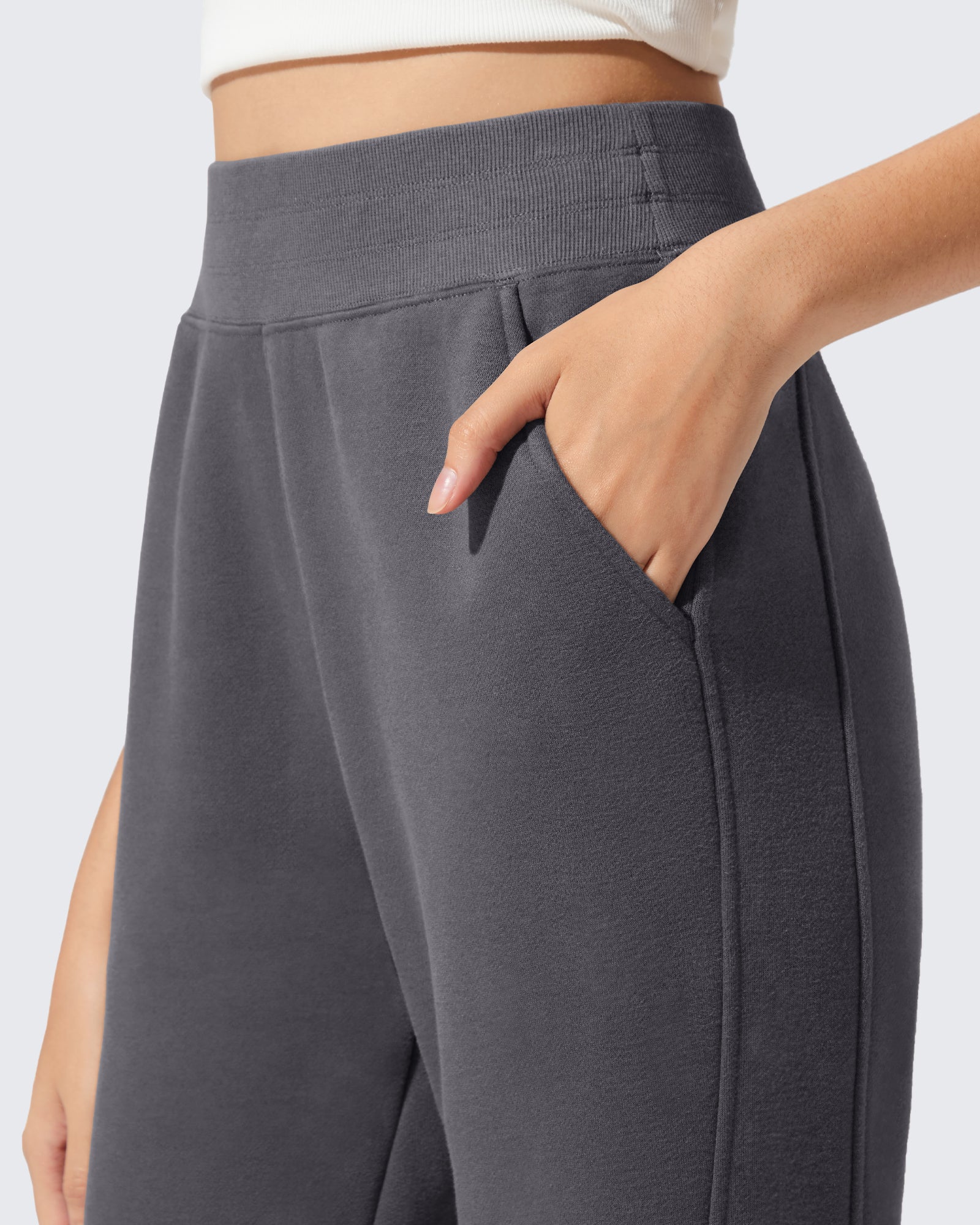 G4Free - Flurrylux Fleece Lined Loose Flare Sweatpants -GF25A602AF-XS