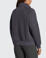 G4Free - Flurrylux Half Zip Mock Neck Cotton Fleece Pullover -GF25F656AA-S