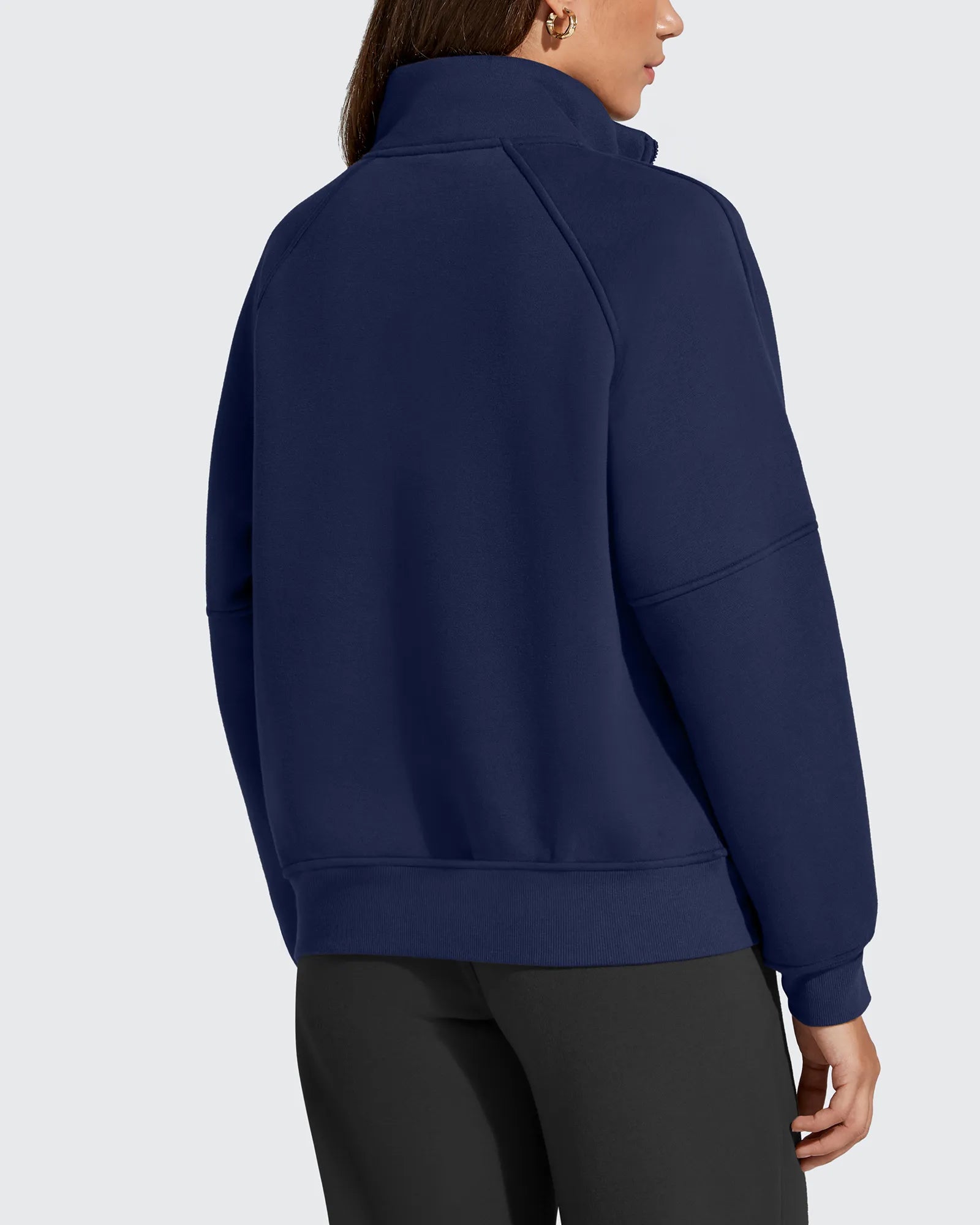 G4Free - Flurrylux Half Zip Mock Neck Cotton Fleece Pullover -GF25F656AA-S