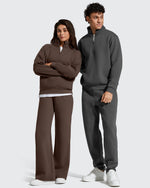 G4Free - Flurrylux Half Zip Mock Neck Cotton Fleece Pullover -GF25F656AA-S