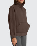 G4Free - Flurrylux Half Zip Mock Neck Cotton Fleece Pullover -GF25F656AA-S