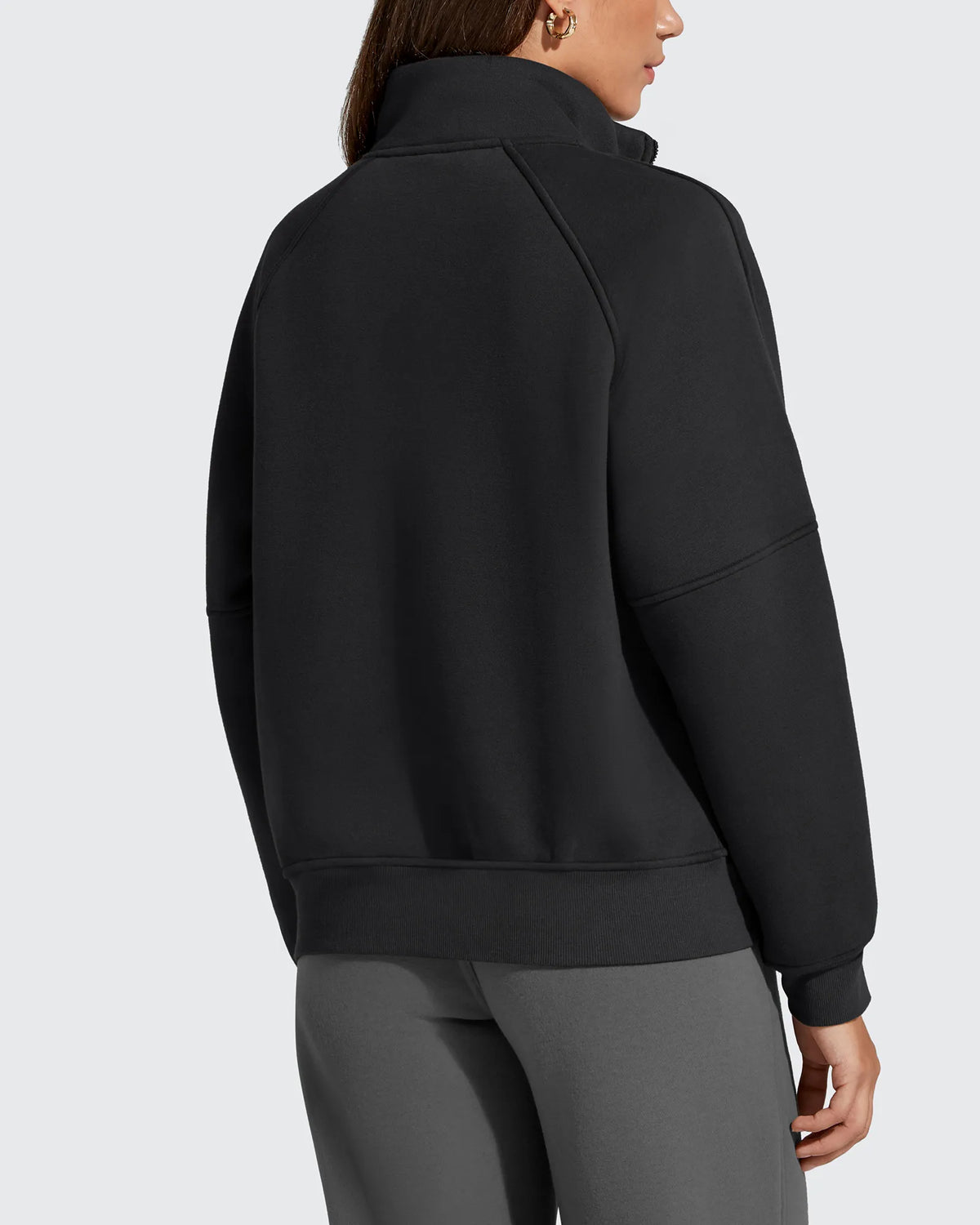 G4Free - Flurrylux Half Zip Mock Neck Cotton Fleece Pullover -GF25F656AA-S