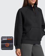 G4Free - Flurrylux Half Zip Mock Neck Cotton Fleece Pullover -GF25F656AA-S