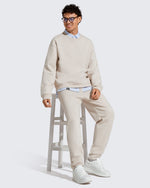 G4Free - Flurrylux Men's Cotton Fleece Lined Crewneck Pullover -GF25FM680AF-XS