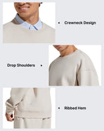 G4Free - Flurrylux Men's Cotton Fleece Lined Crewneck Pullover -GF25FM680AF-XS