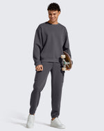 G4Free - Flurrylux Men's Cotton Fleece Lined Crewneck Pullover -GF25FM680AF-XS