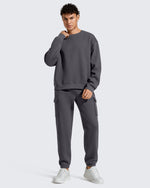 G4Free - Flurrylux Men's Cotton Fleece Lined Crewneck Pullover -GF25FM680AF-XS