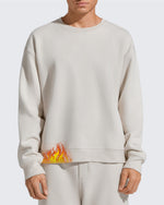 G4Free - Flurrylux Men's Cotton Fleece Lined Crewneck Pullover -GF25FM680DF-XS