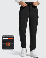 G4Free - Flurrylux Men's Cotton Fleece-Lined  Drawstring Cargo Pants -GF25DM689AA-S
