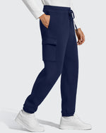 G4Free - Flurrylux Men's Cotton Fleece-Lined  Drawstring Cargo Pants -GF25DM689BA-S