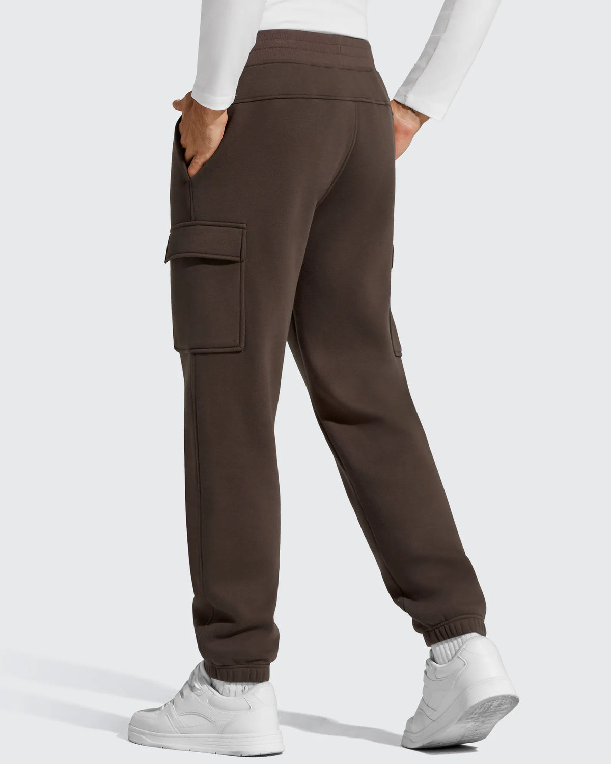 G4Free - Flurrylux Men's Cotton Fleece-Lined  Drawstring Cargo Pants -GF25DM689BA-S