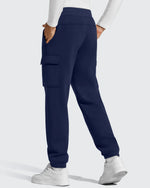 G4Free - Flurrylux Men's Cotton Fleece-Lined  Drawstring Cargo Pants -GF25DM689BA-S