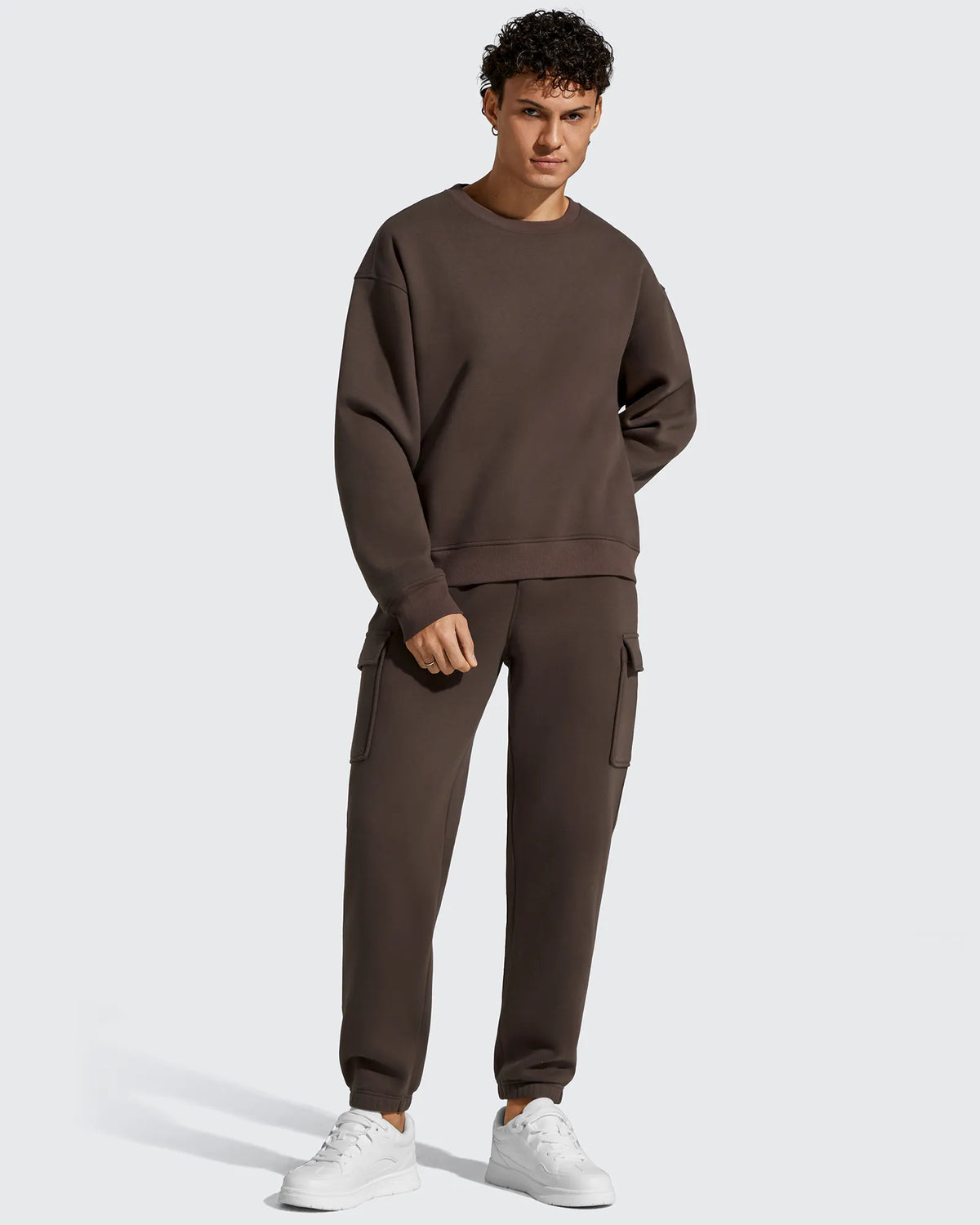 G4Free - Flurrylux Men's Cotton Fleece-Lined  Drawstring Cargo Pants -GF25DM689BA-S