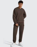 G4Free - Flurrylux Men's Cotton Fleece-Lined  Drawstring Cargo Pants -GF25DM689BA-S