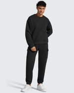 G4Free - Flurrylux Men's Cotton Fleece-Lined  Drawstring Cargo Pants -GF25DM689BA-S