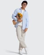 G4Free - Flurrylux Men's Cotton Fleece-Lined  Drawstring Cargo Pants -GF25DM689BA-S