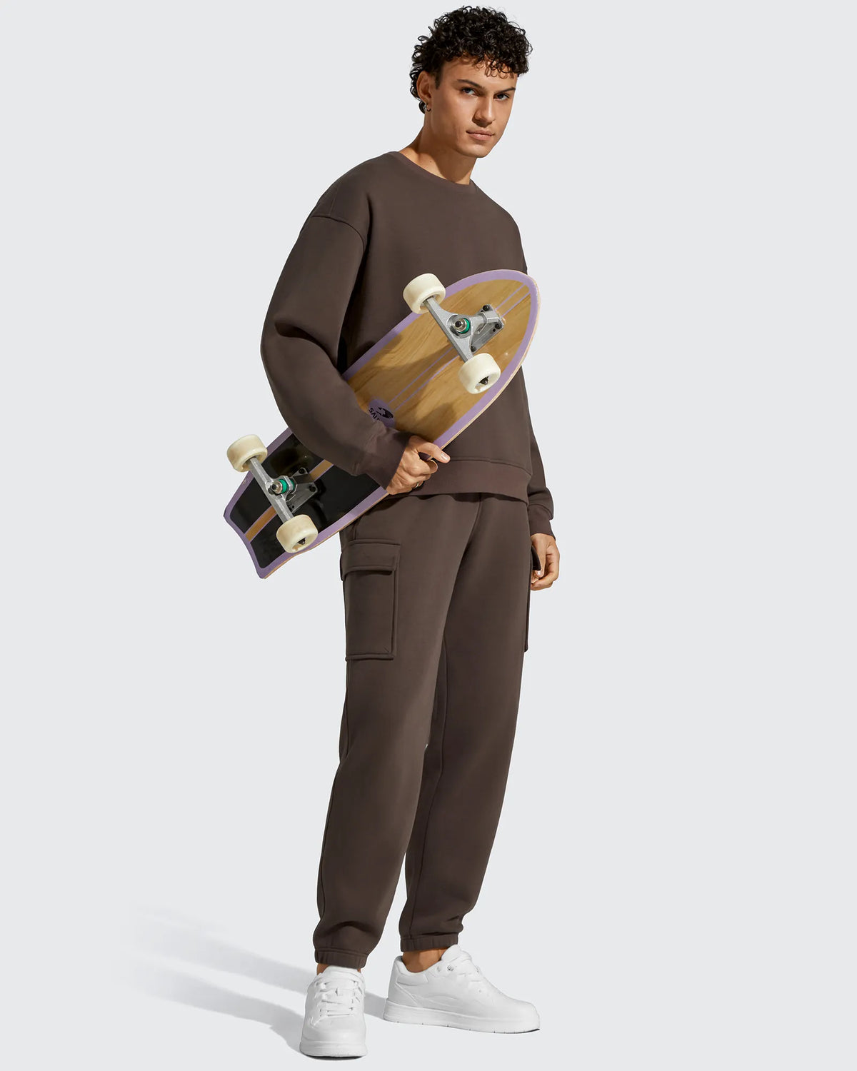 G4Free - Flurrylux Men's Cotton Fleece-Lined  Drawstring Cargo Pants -GF25DM689BA-S