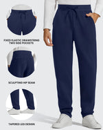 G4Free - Flurrylux Men's Fleece-Lined Drawstring Cotton Straight Leg Pants -GF25DM687DA-S