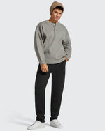 G4Free - Flurrylux Men's Fleece-Lined Drawstring Cotton Straight Leg Pants -GF25DM687DA-S