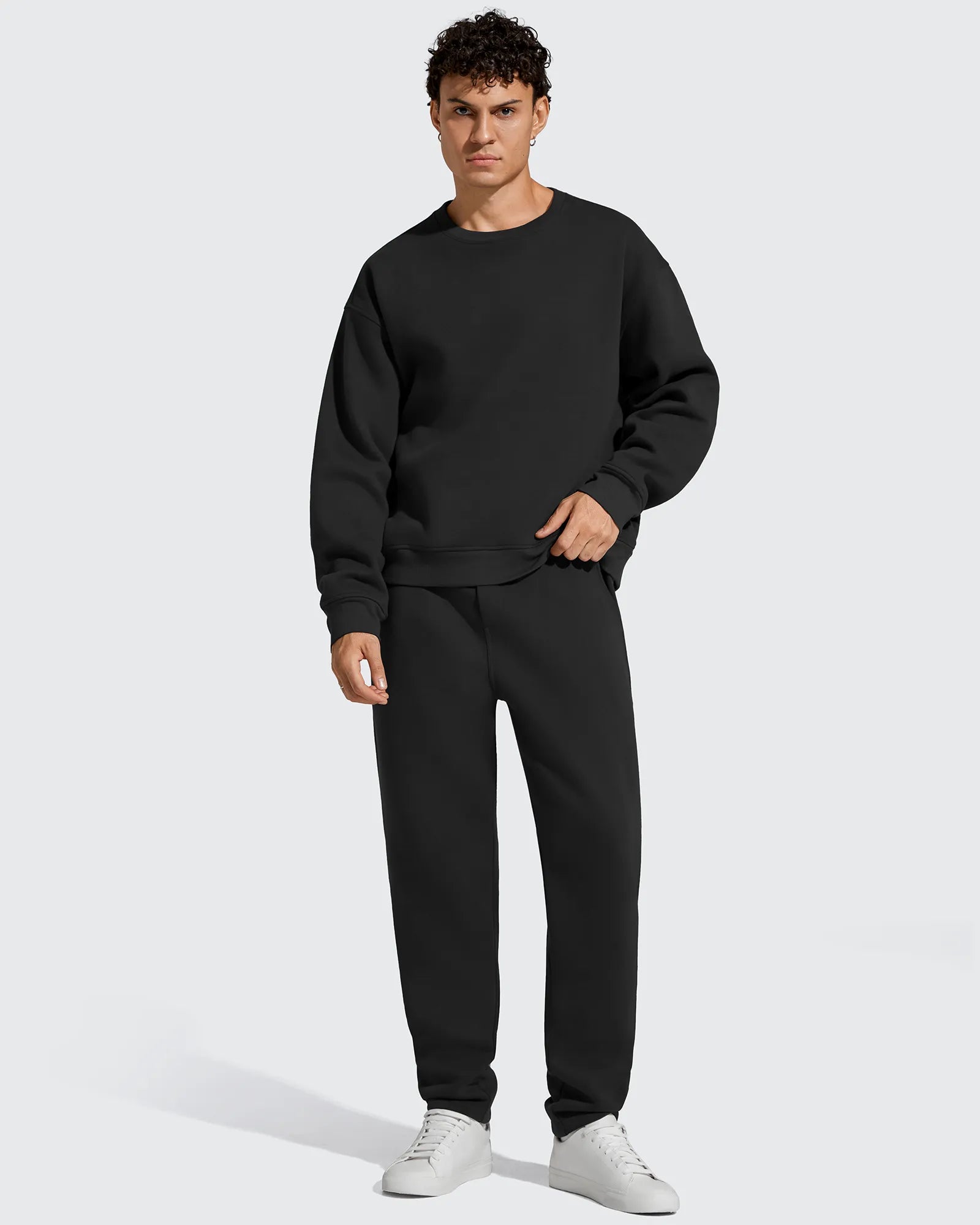 G4Free - Flurrylux Men's Fleece-Lined Drawstring Cotton Straight Leg Pants -GF25DM687DA-S