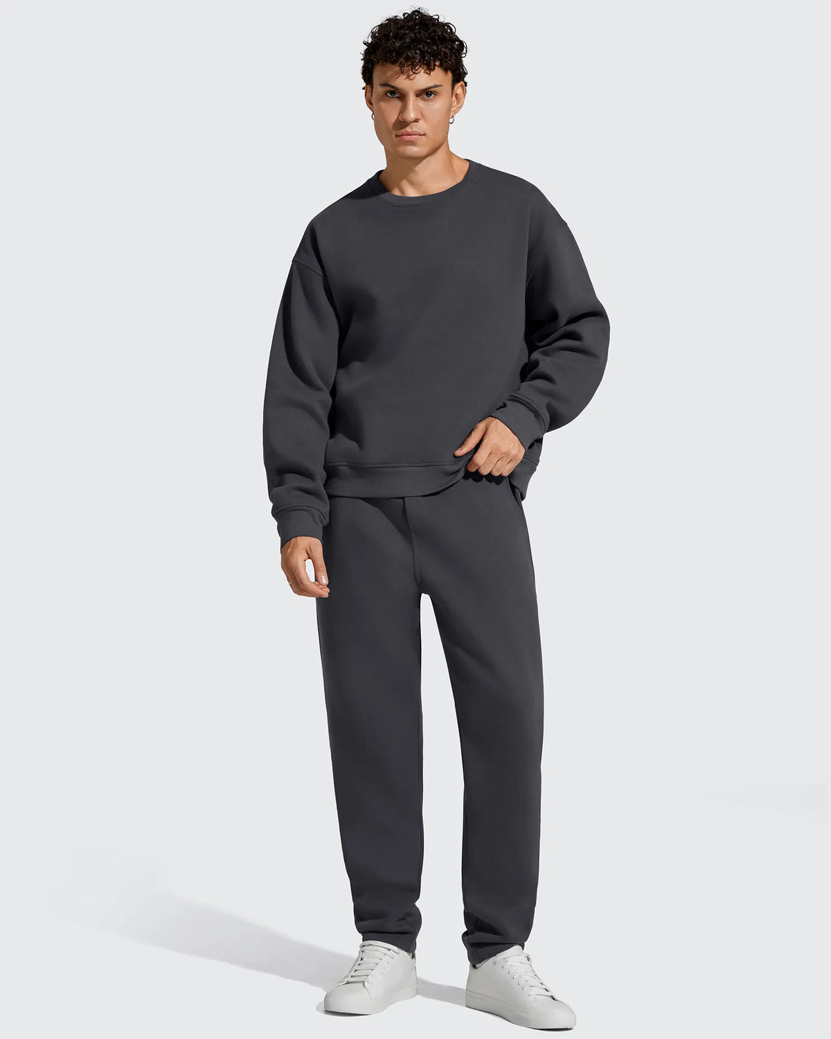 G4Free - Flurrylux Men's Fleece-Lined Drawstring Cotton Straight Leg Pants -GF25DM687DA-S